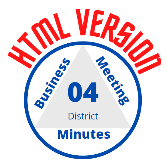 March 2,  2022; District 04 Business Meeting Minutes