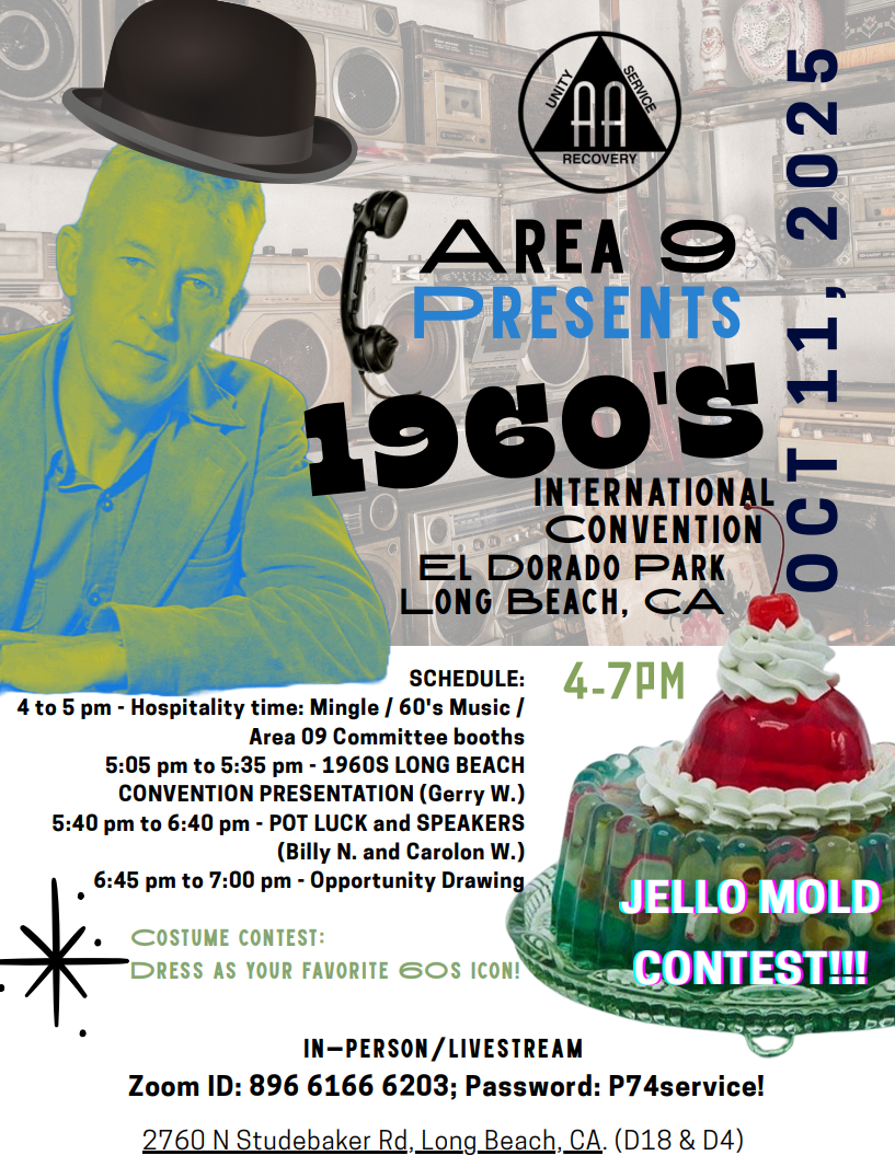 Districts 4 and 18 Host the October 11 Servathon: 1960’s International Convention