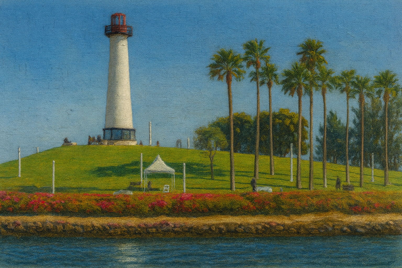 light house Seamless canvas blen